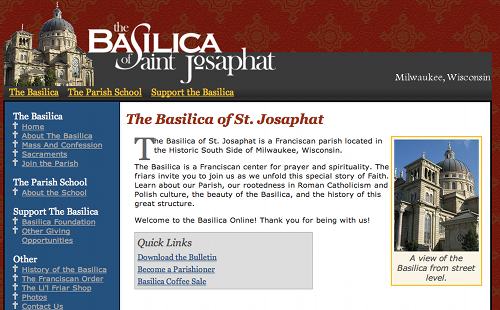 Basilica website preview